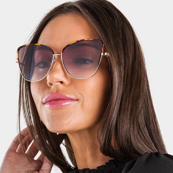 Tyra Tort Cat Eye Sunglasses - Picture 2 of 4